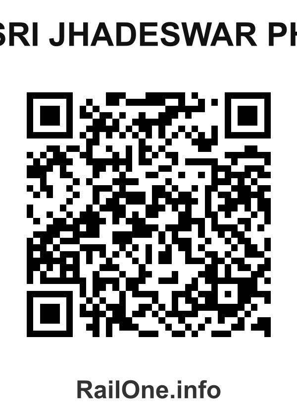 RailOne QR Code for Sri Jhadeswar Ph station