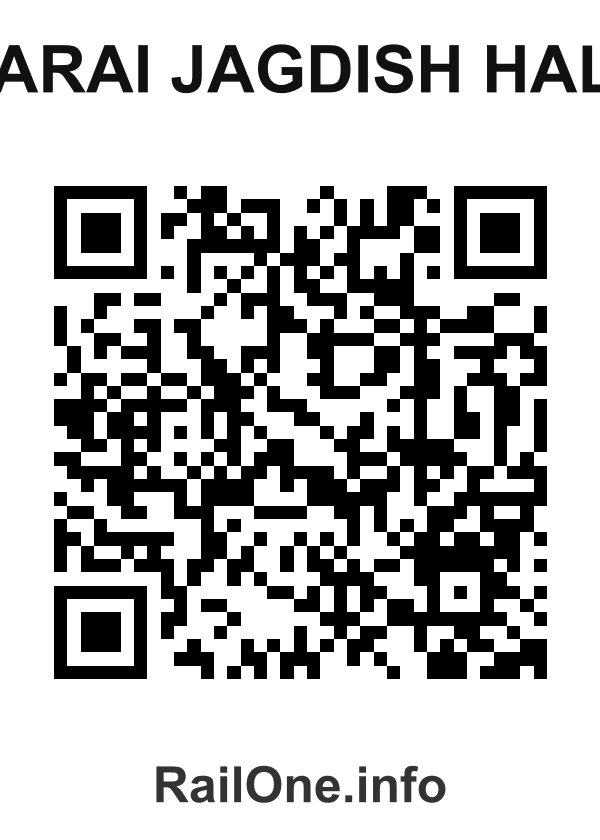 RailOne QR Code for Sarai Jagdish Halt station