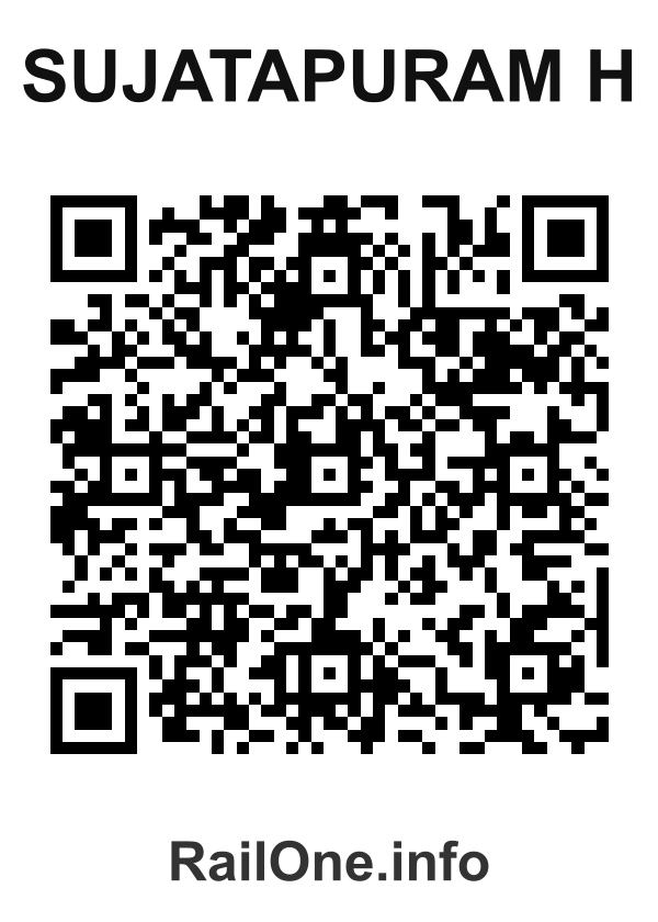 RailOne QR Code for Sujatapuram H station