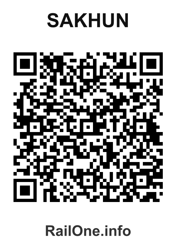 RailOne QR Code for Sakhun station