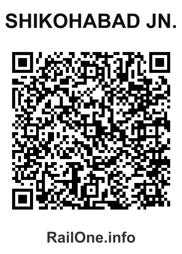 RailOne QR Code for Shikohabad Jn. station