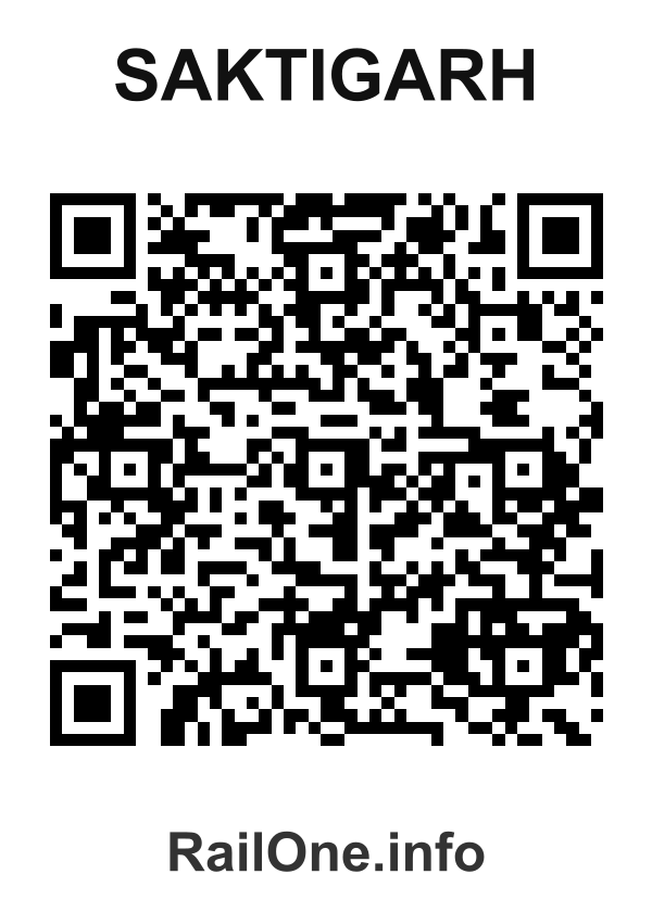 RailOne QR Code for Saktigarh station