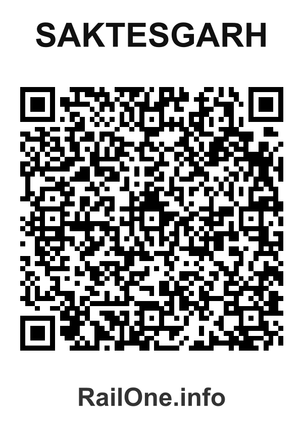 RailOne QR Code for Saktesgarh station