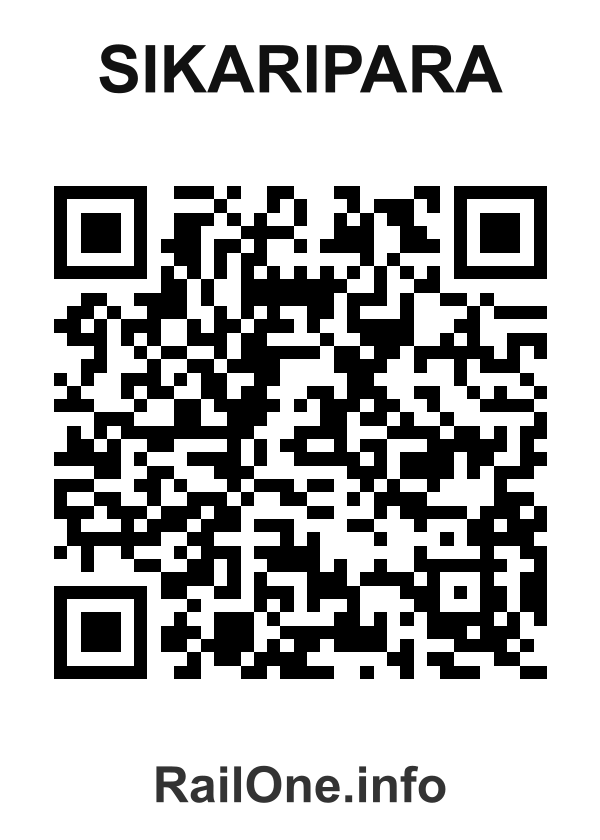 RailOne QR Code for Sikaripara station