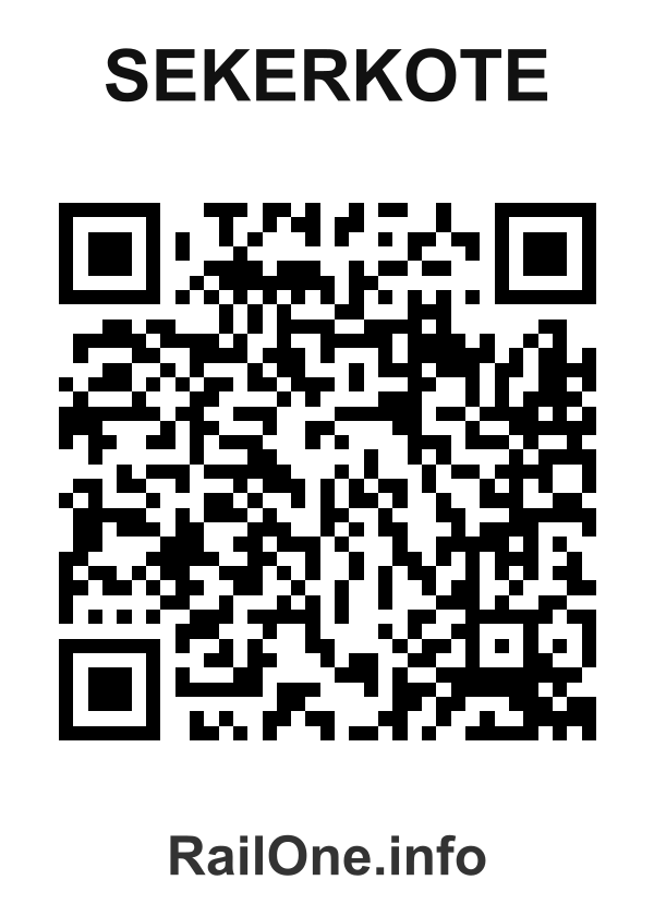 RailOne QR Code for Sekerkote station