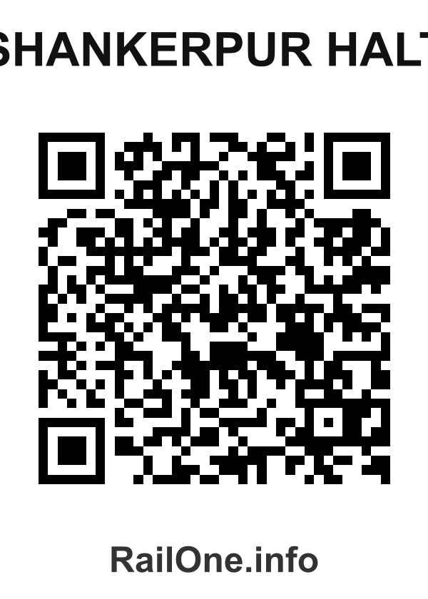 RailOne QR Code for Shankerpur Halt station