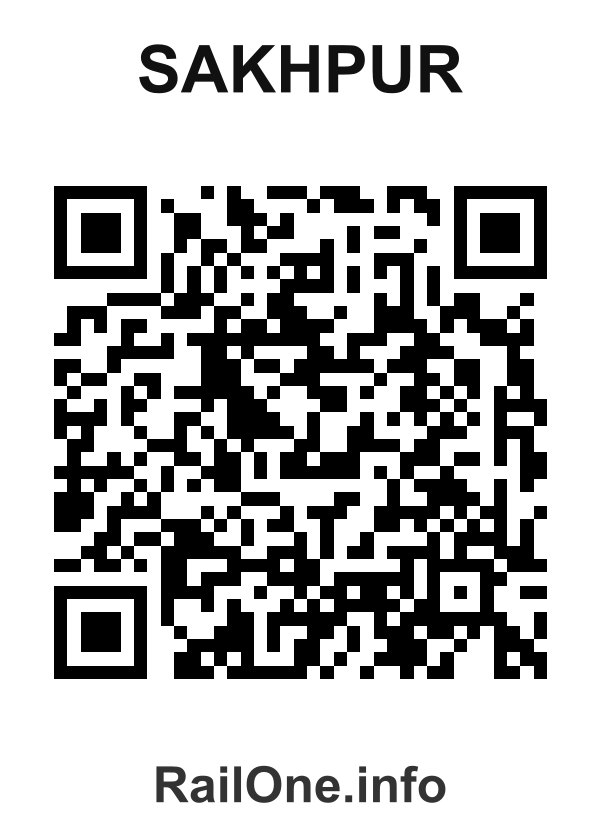 RailOne QR Code for Sakhpur station
