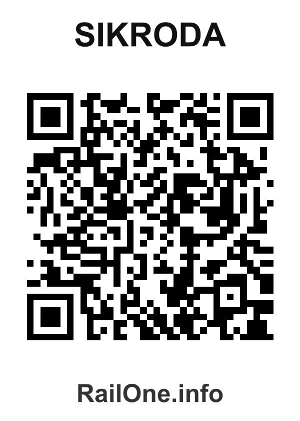 RailOne QR Code for Sikroda station