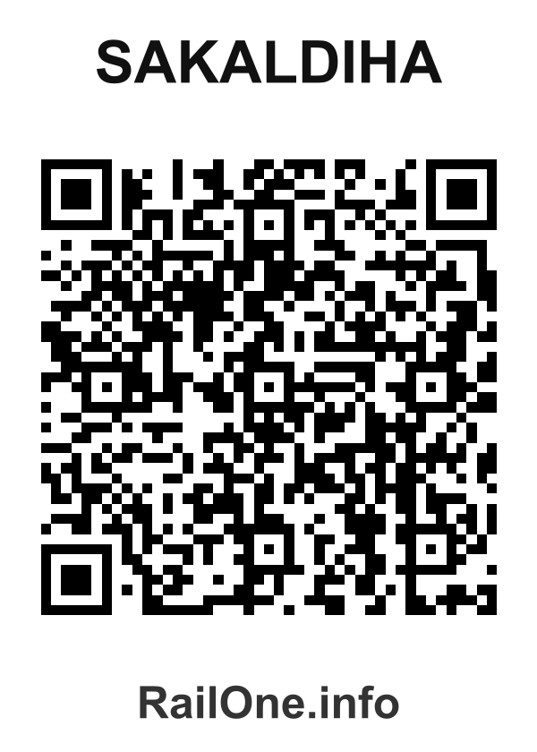 RailOne QR Code for Sakaldiha station