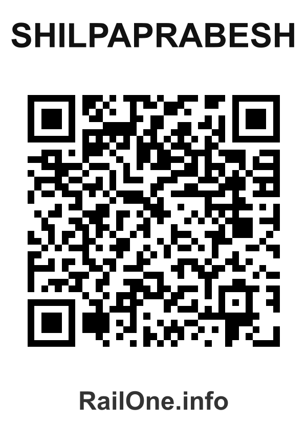 RailOne QR Code for Shilpaprabesh station
