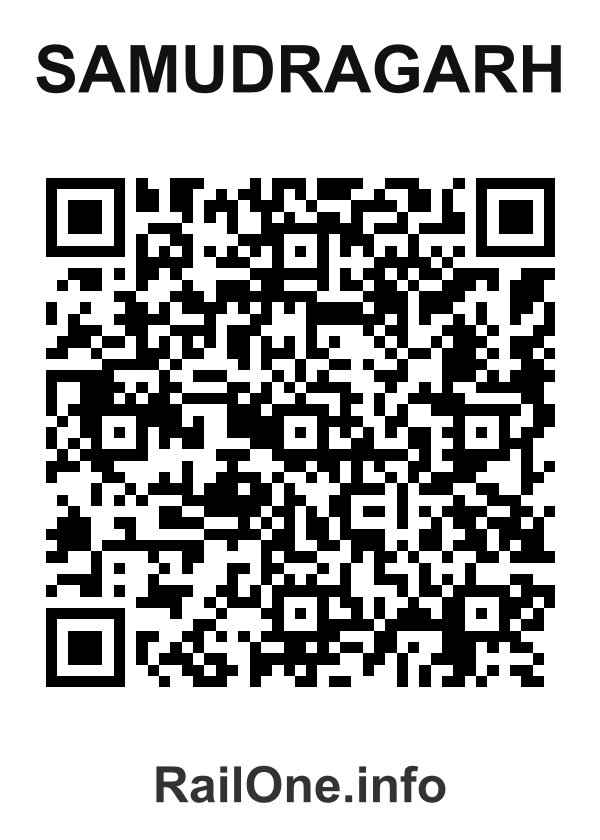 RailOne QR Code for Samudragarh station