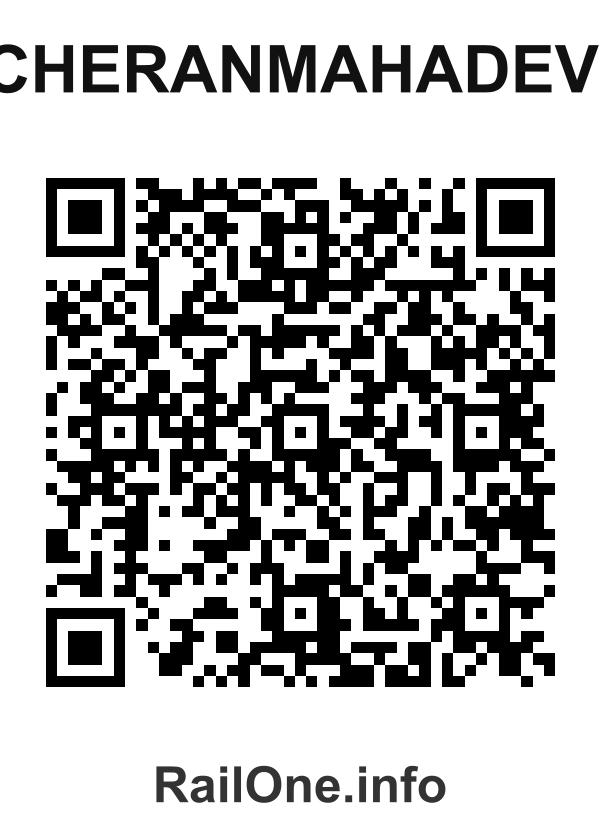 RailOne QR Code for Cheranmahadevi station