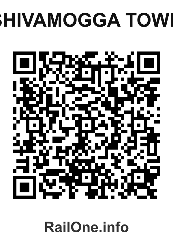 RailOne QR Code for Shivamogga Town station