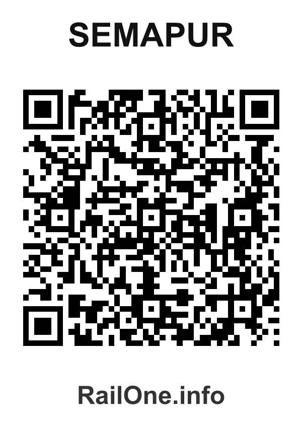 RailOne QR Code for Semapur station