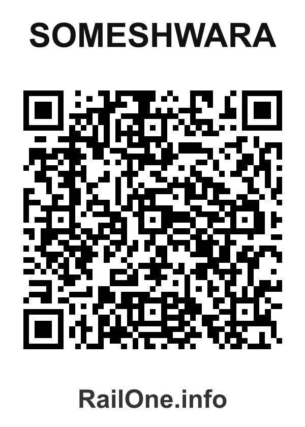 RailOne QR Code for Someshwara station