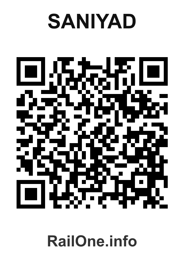 RailOne QR Code for Saniyad station