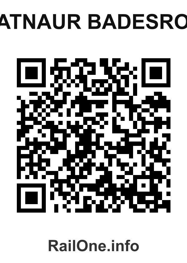 RailOne QR Code for Satnaur Badesron station