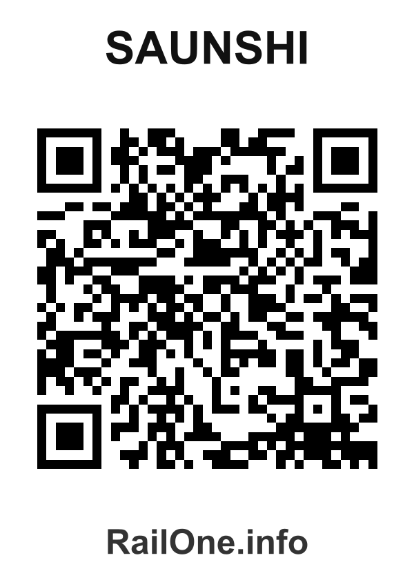 RailOne QR Code for Saunshi station
