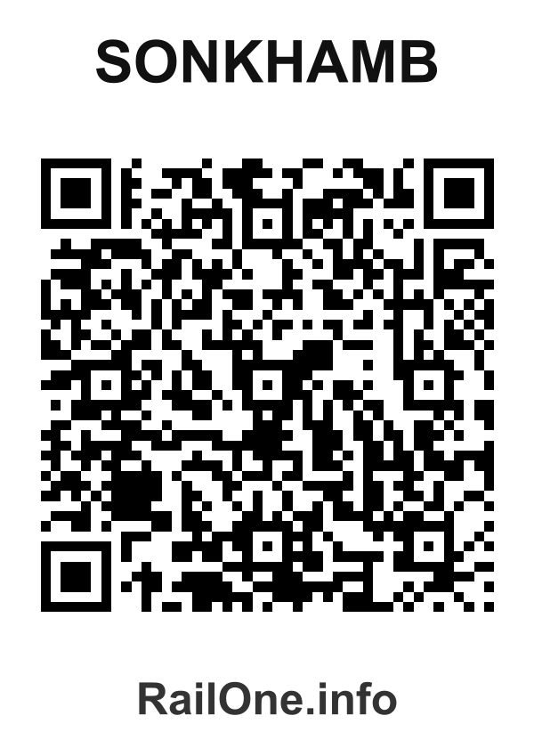 RailOne QR Code for Sonkhamb station