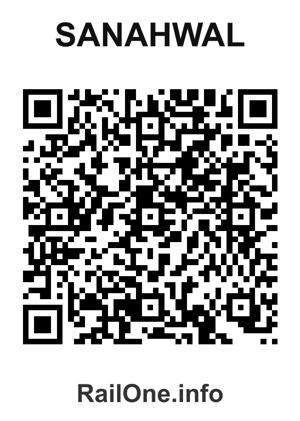 RailOne QR Code for Sanahwal station