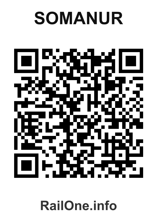 RailOne QR Code for Somanur station