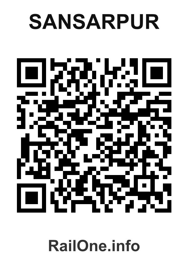RailOne QR Code for Sansarpur station