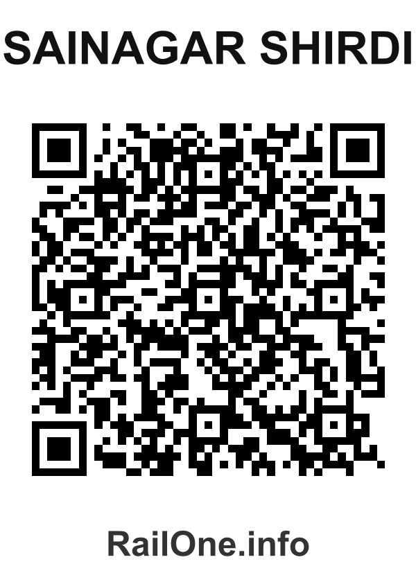 RailOne QR Code for Sainagar Shirdi station