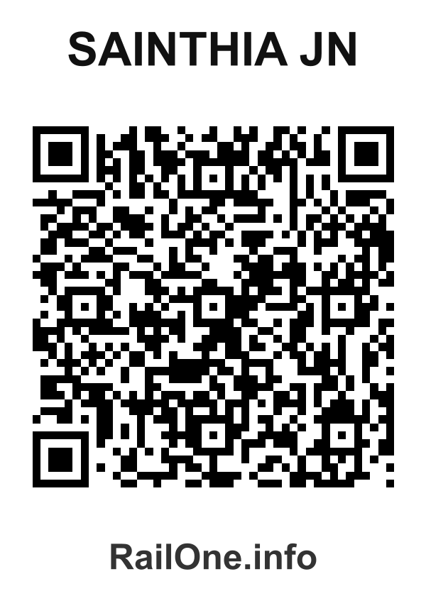 RailOne QR Code for Sainthia Jn station