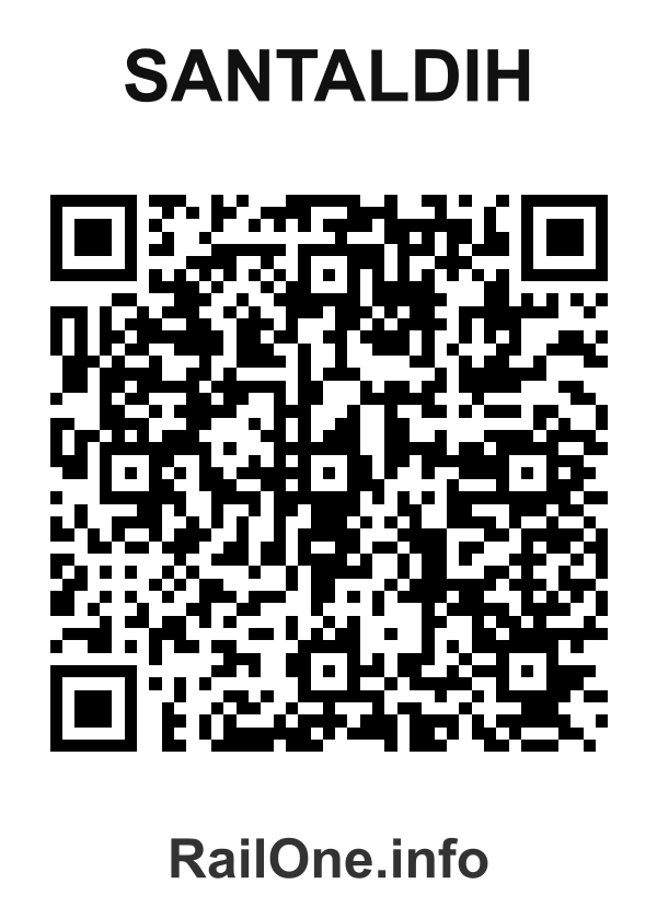 RailOne QR Code for Santaldih station