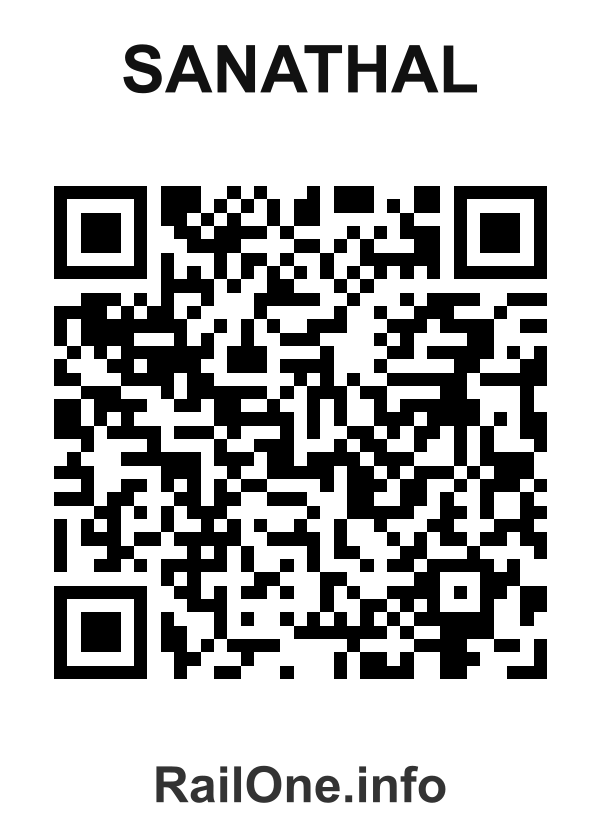 RailOne QR Code for Sanathal station