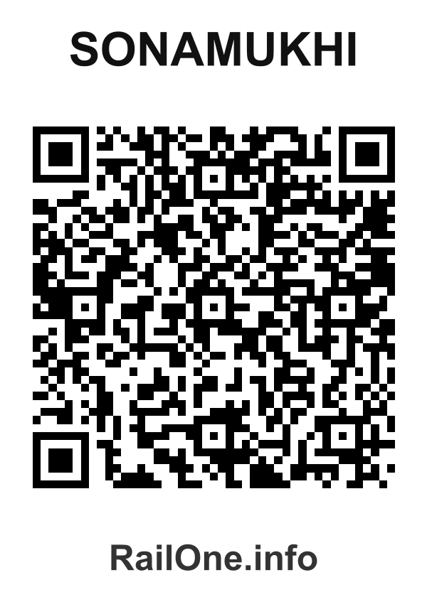 RailOne QR Code for Sonamukhi station