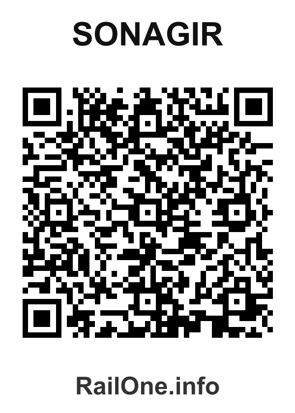 RailOne QR Code for Sonagir station