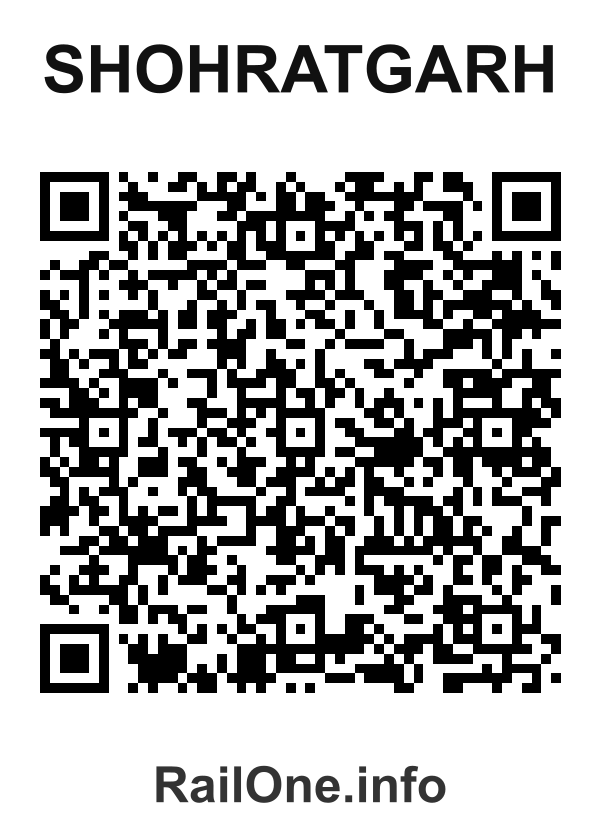 RailOne QR Code for Shohratgarh station