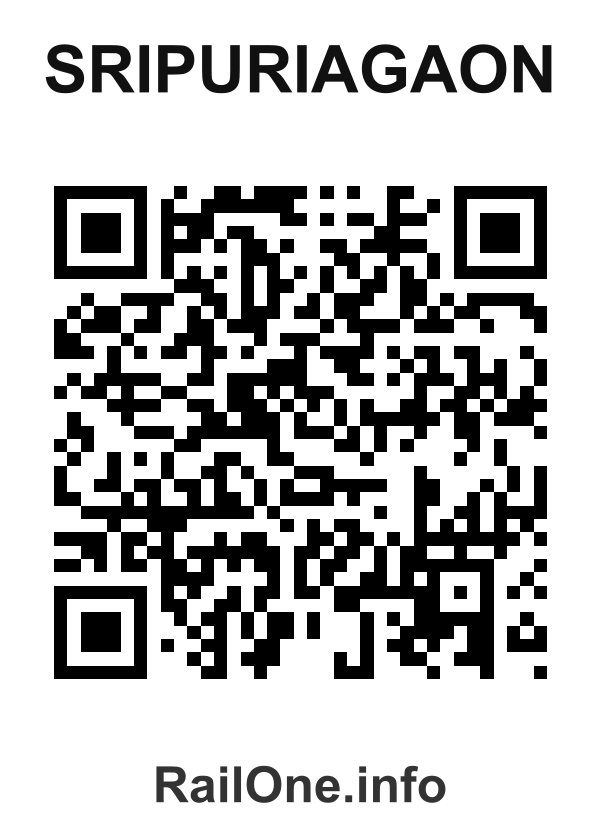 RailOne QR Code for Sripuriagaon station
