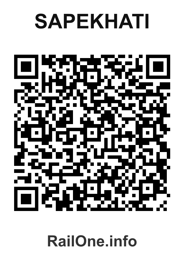 RailOne QR Code for Sapekhati station