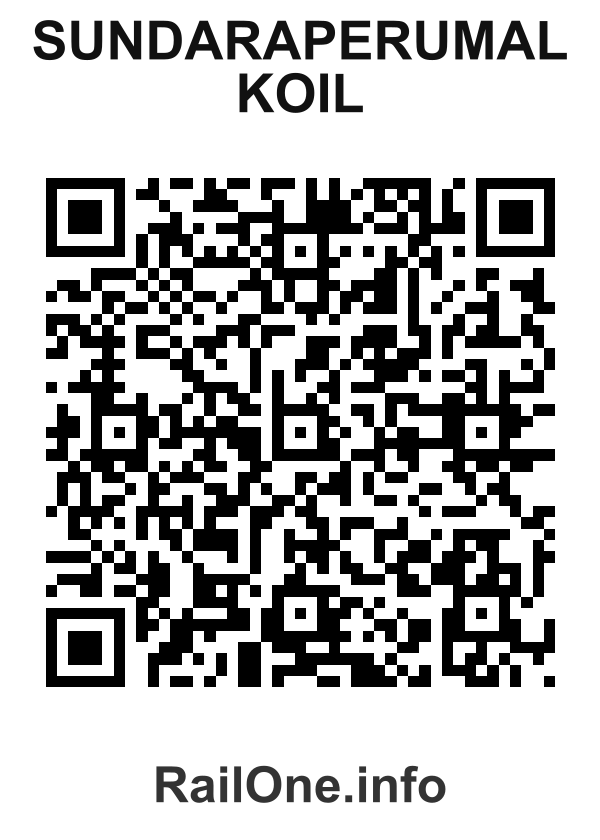 RailOne QR Code for Sundaraperumal Koil station