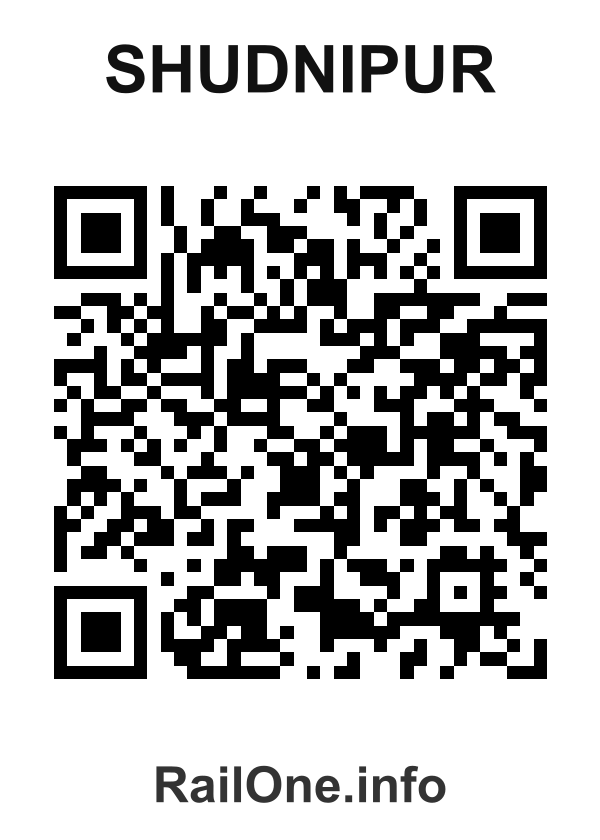 RailOne QR Code for Shudnipur station