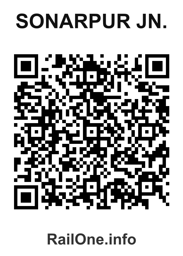 RailOne QR Code for Sonarpur Jn. station