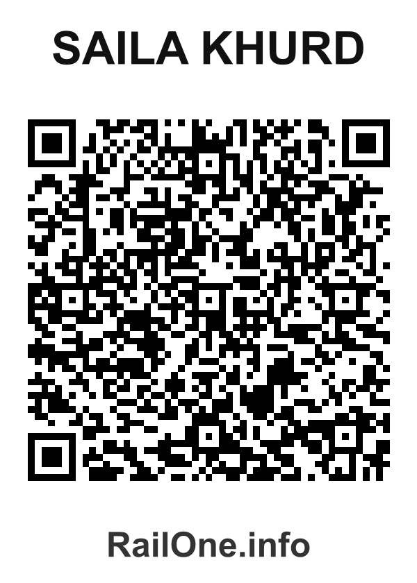 RailOne QR Code for Saila Khurd station