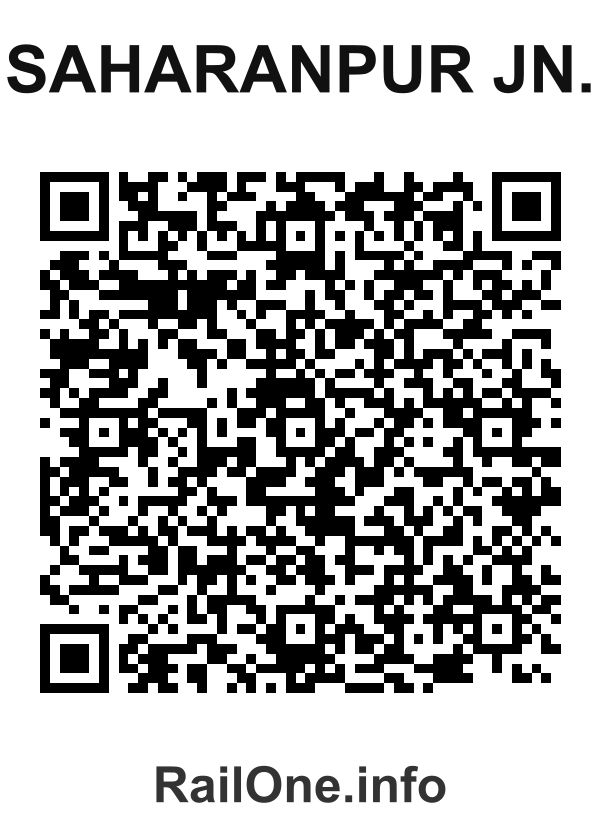 RailOne QR Code for Saharanpur Jn. station