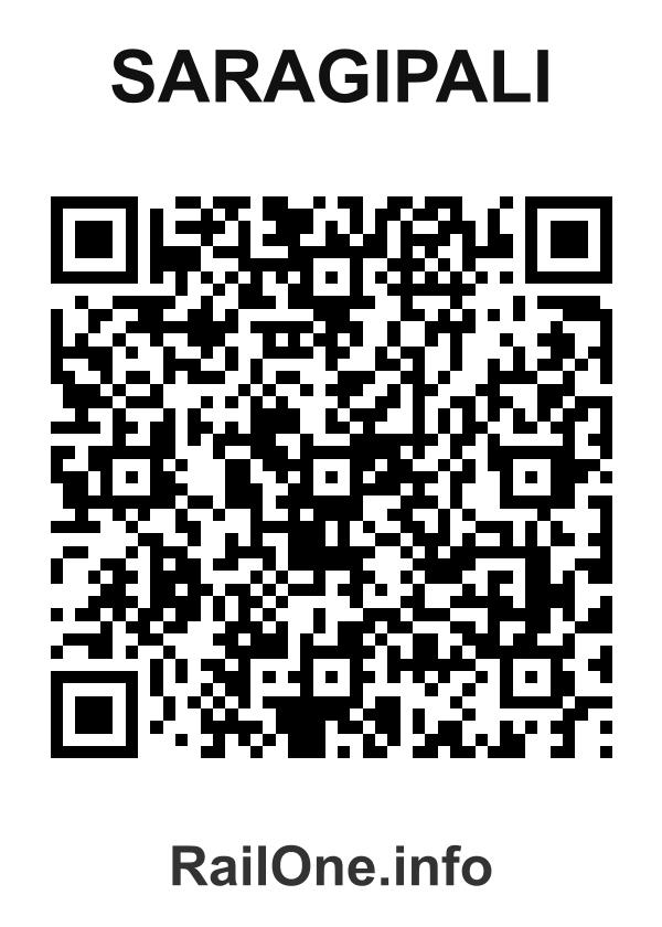 RailOne QR Code for Saragipali station