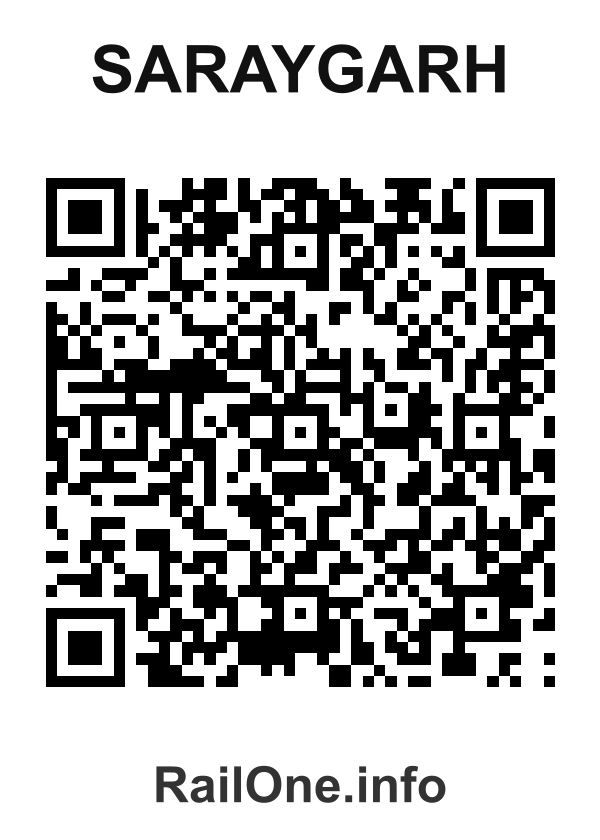 RailOne QR Code for Saraygarh station