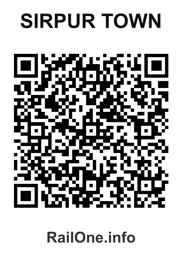 RailOne QR Code for Sirpur Town station