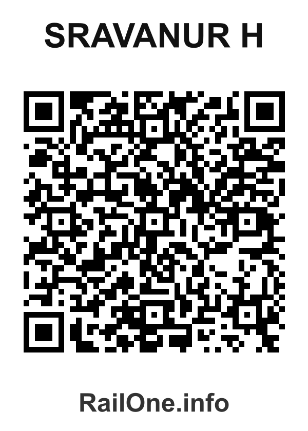 RailOne QR Code for Sravanur H station