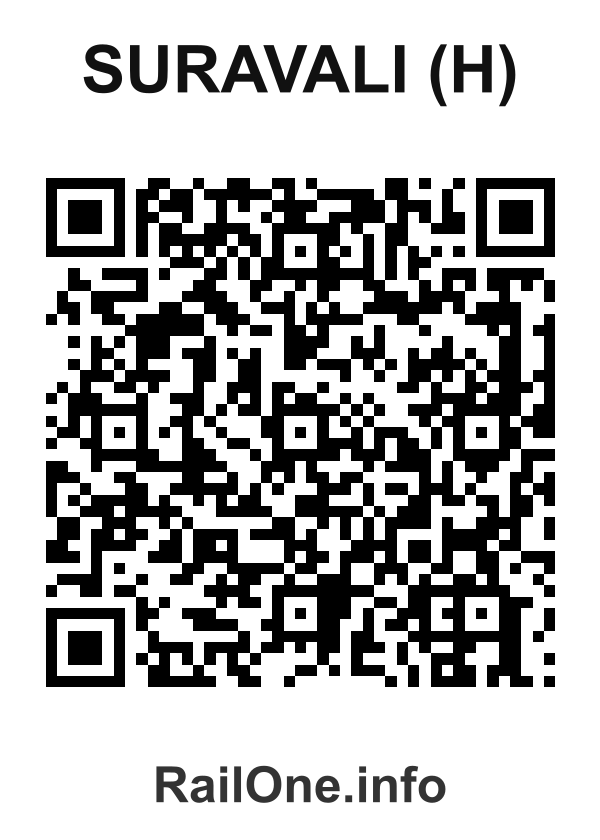 RailOne QR Code for Suravali (h) station