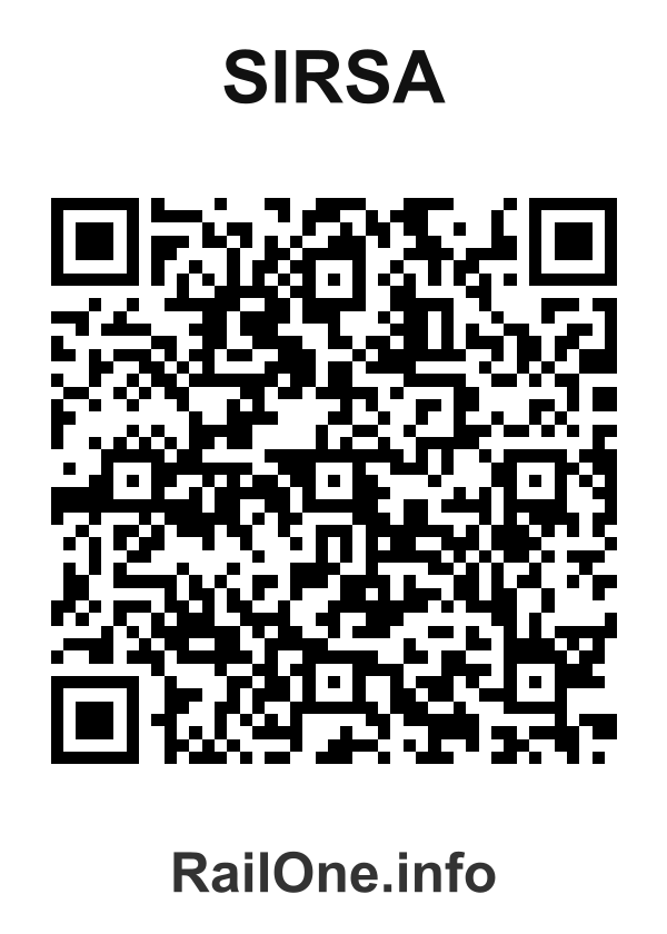 RailOne QR Code for Sirsa station