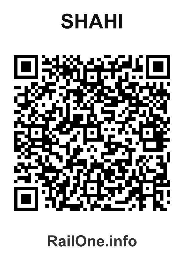 RailOne QR Code for Shahi station