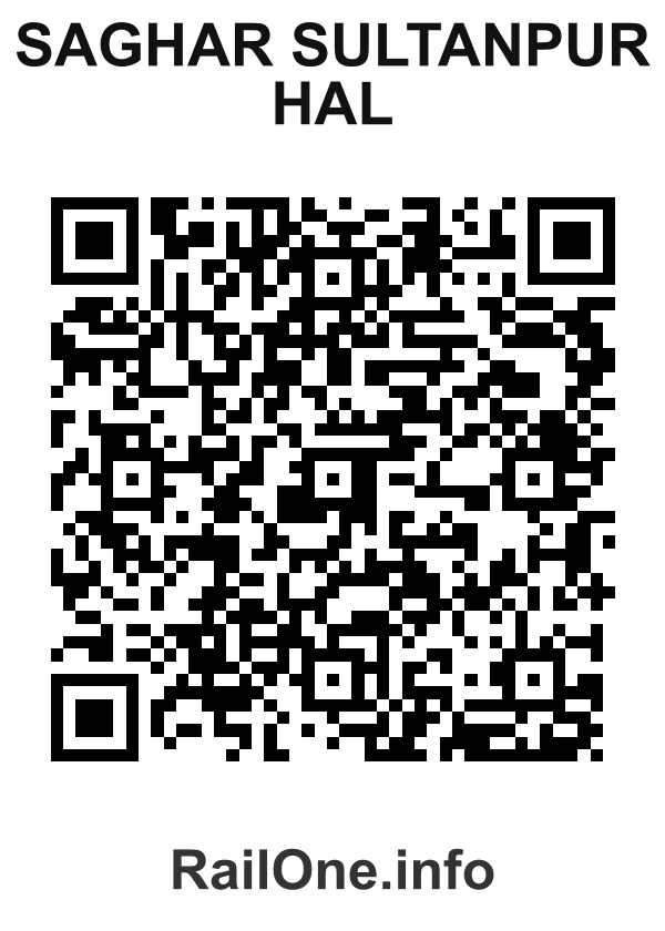 RailOne QR Code for Saghar Sultanpur Hal station
