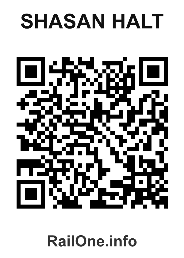 RailOne QR Code for Shasan Halt station