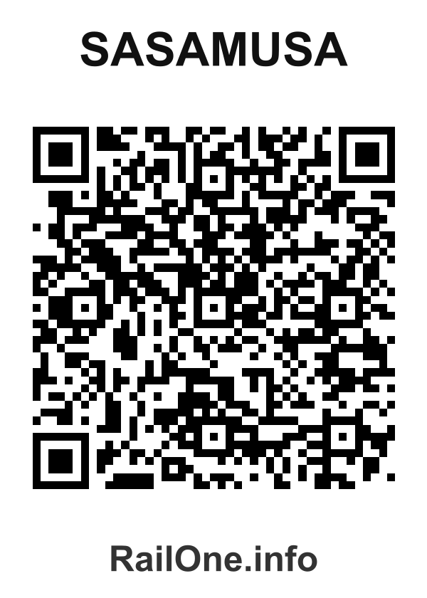 RailOne QR Code for Sasamusa station